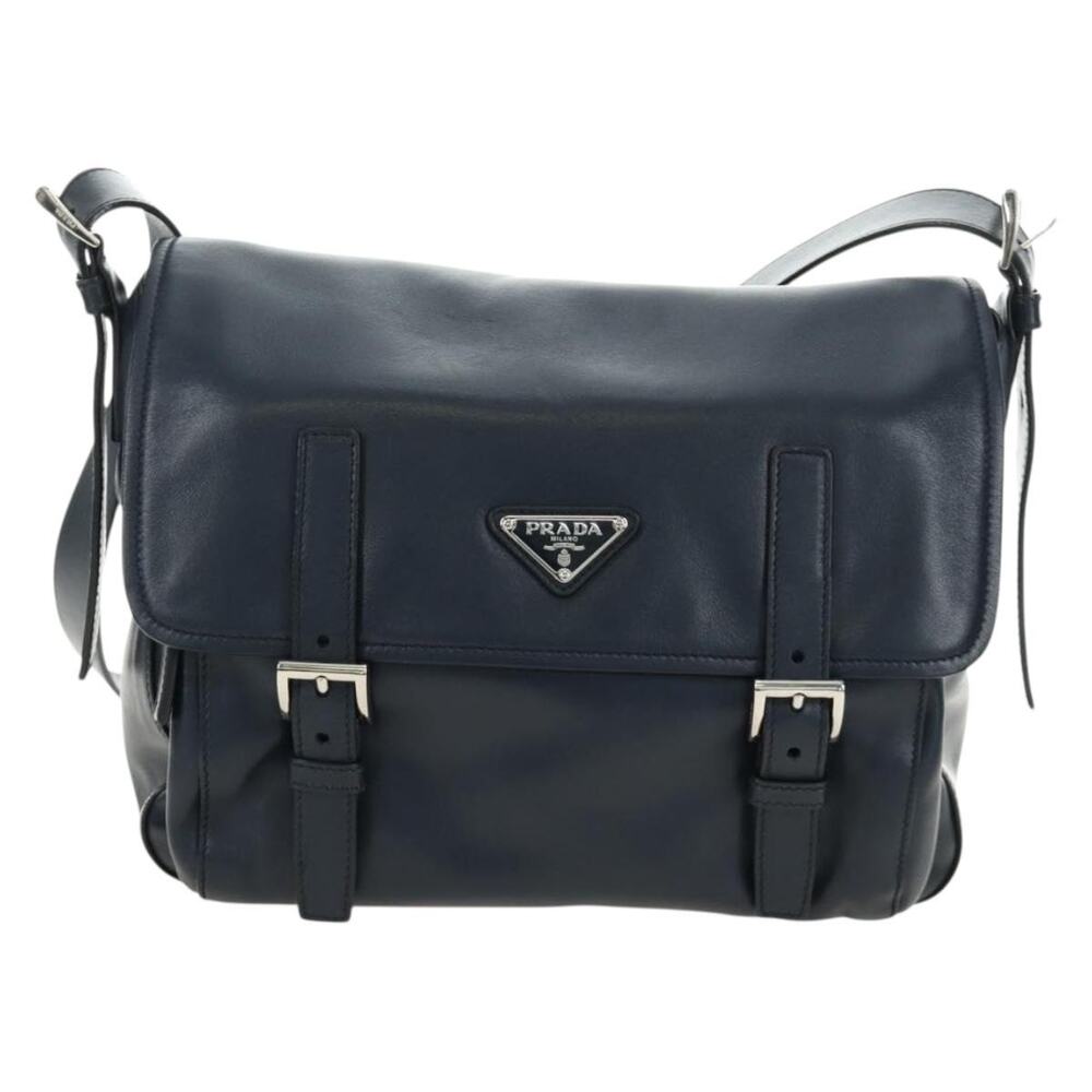 Prada Saffiano Galleria Shoulder Bag Blue